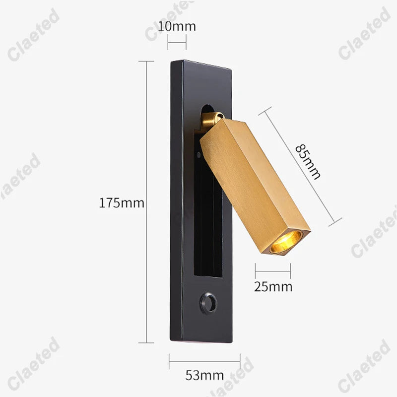 Applique murale LED moderne 110V 220V LED 3W Spot Applique Murale pour Chevet Chambre Salon Salle à manger Veilleuses