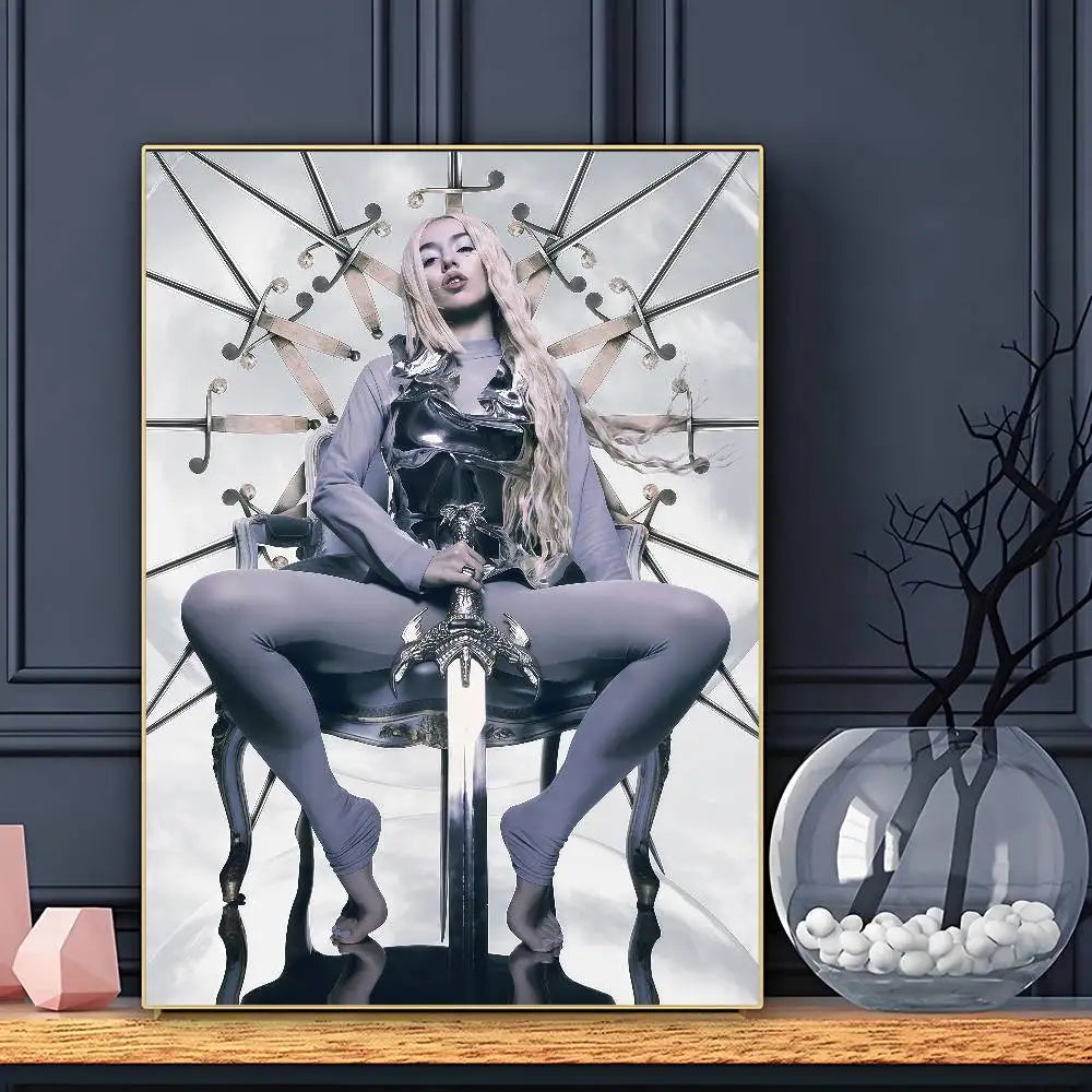 Cantante Ava Max Don't Click Play Póster HD Pósters Hogar Habitación Bar Cafetería Decoración Arte de Pared Pintura Cuadro