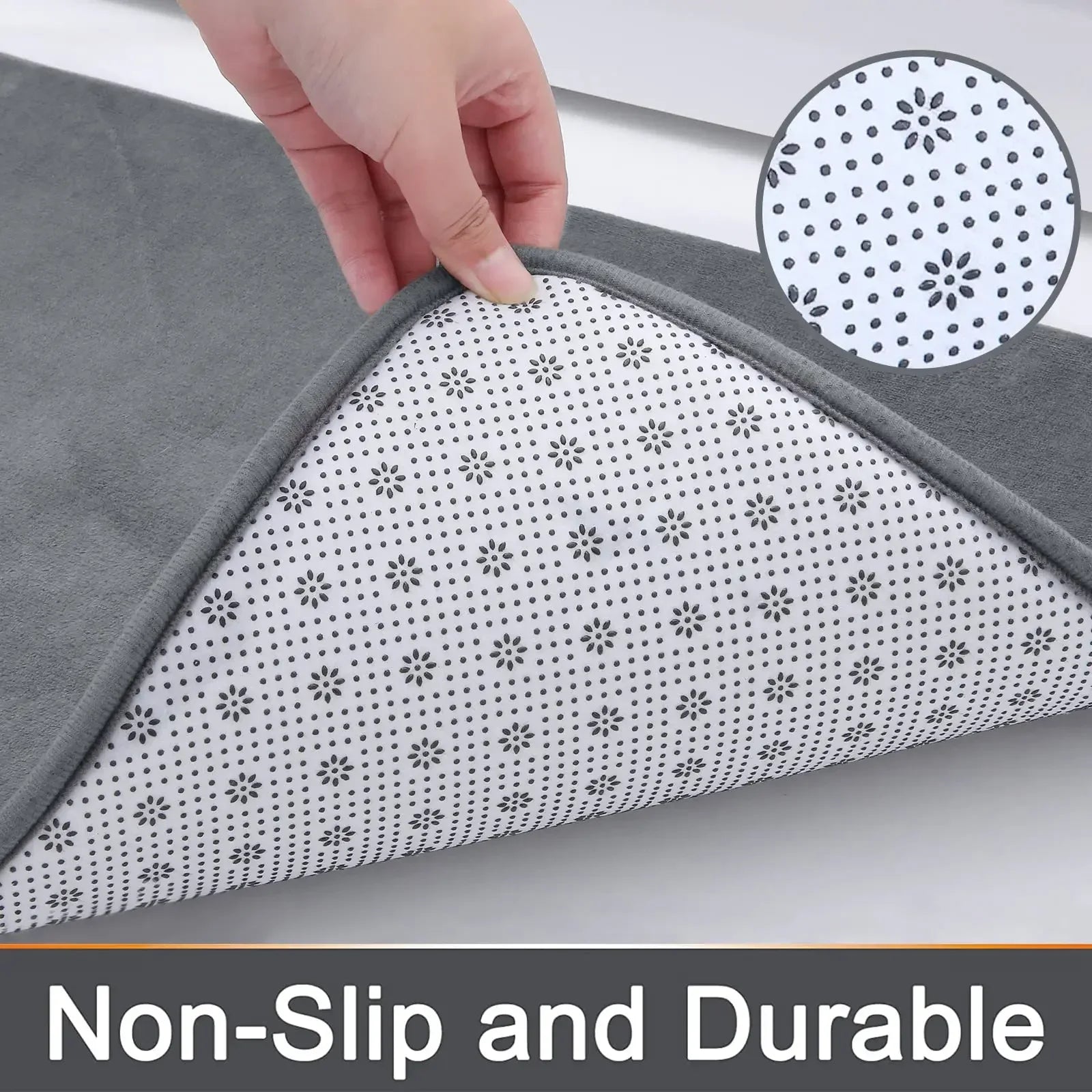 Tapis de sol absorbants VIKAMA pour salle de bain, tapis de porte de salle de bain à séchage rapide, antidérapants, tapis de pied anti-chute, tapis de toilettes, décoration intérieure
