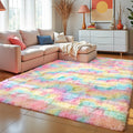Alfombra para sala de estar VIKAMA, alfombrilla de felpa suave y esponjosa para dormitorio, sala de juegos de guardería, dormitorio, decoración del hogar