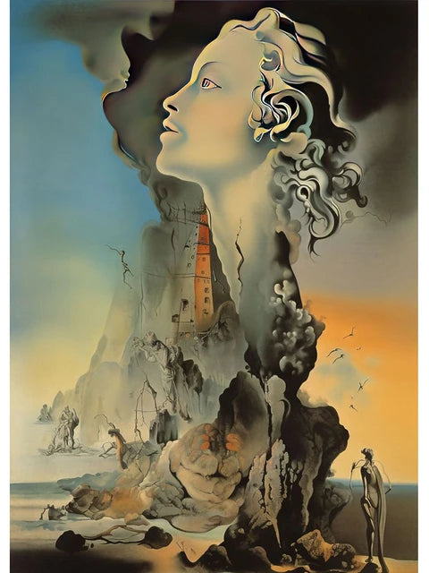 Surréalisme Œuvre d'Art Célèbre de Salvador Dalí Affiches et Impressions Toile Peinture Tableaux Muraux pour Salon Décoration Intérieure
