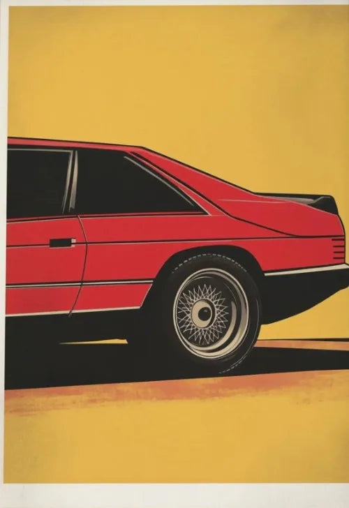 Retro Muscle Car 70s Auto Poster Classic German Car Poster Vintage Wall Art Unique Room Decoration Canvas Painting for Home Room