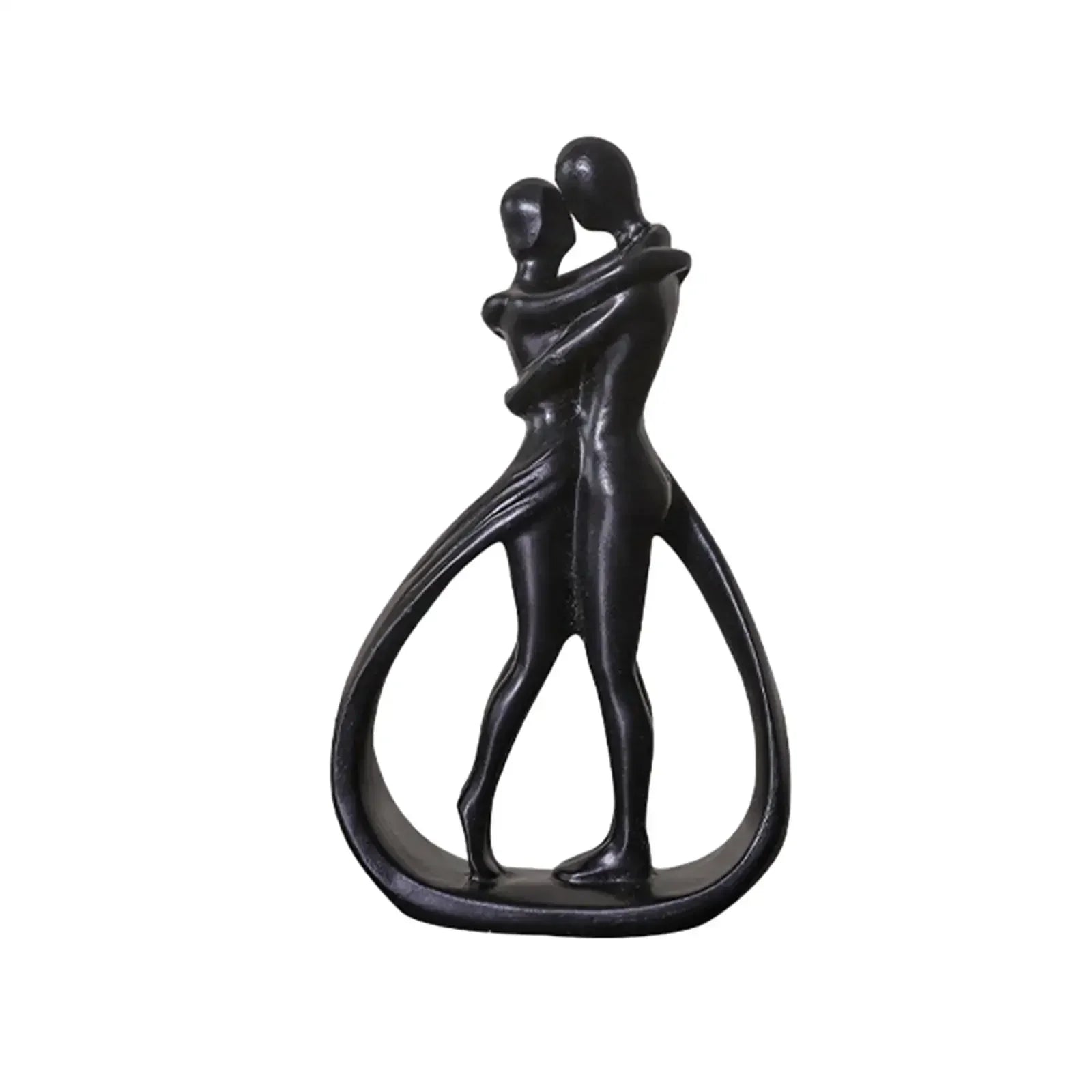 Abstract Couple Statue Crafts Desk Couple Figurine Collection Lovers Embrace Statue for Shelf Wedding Home Bookshelf Desk