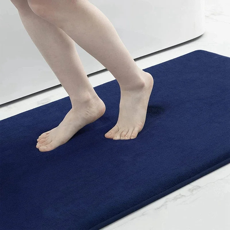 VIKAMA Alfombras de baño absorbentes de agua para el suelo, alfombras de secado rápido antideslizantes para el umbral del baño, alfombrillas antideslizantes para los pies, alfombras de aseo, decoración del hogar