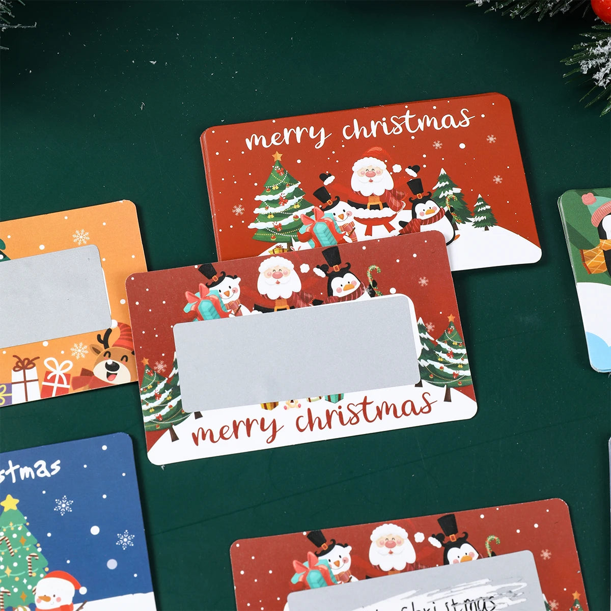 Tarjetas Rasca y Gana de Navidad, Decoraciones Navideñas para el Hogar 2025, Regalos Sorpresa DIY de Navidad y Año Nuevo 2026