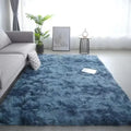 Alfombra de Lana y Seda Degradada para Mesita de Noche, Sala de Estar, Dormitorio, Antideslizante, Lavable a Máquina, No Suelta Pelo Fácilmente