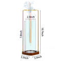 Glass Incense Holder for Dual Sticks Anti-Ash Flying Incense Burne with Ash Catcher Incense Stick Holder for Yoga Meditation Spa