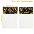 Décorations pour la maison du Ramadan 2025 - Sachet de friandises Eid Mubarak - Sachet de bonbons - Décorations de fête musulmanes islamiques - Ramadan Kareem - Aïd al-Adha