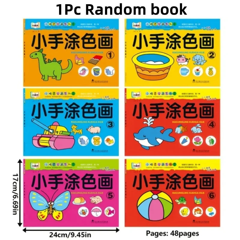 Livre de coloriage de peinture étape par étape Niveaux progressifs Facile à difficile Activité d'apprentissage artistique créative Livre de papier de qualité Cadeau