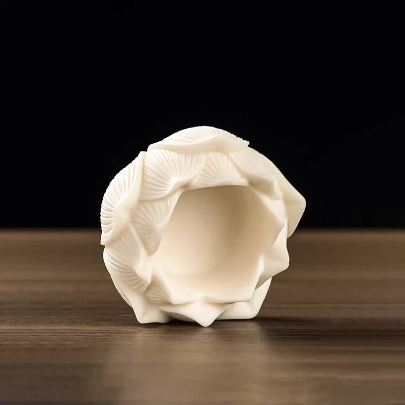 Brûleur d'encens en céramique Lotus, porte-encens en laiton en forme de gourde, porte-bâtonnets d'encens pour Yoga, méditation, Spa, décoration intérieure