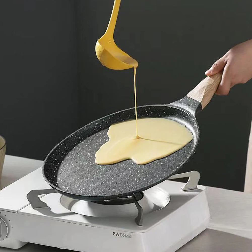 Thousand Layer Pizza Baking Tray Steak Pancake Kitchen Electric Stove Gas Stove Universal Non Stick Frying Pan Flat Bottomed Pan