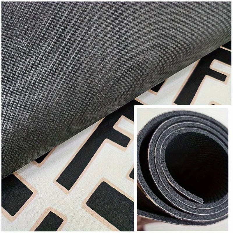 VIKAMA Alfombrilla de baño de lujo de alta gama, alfombra absorbente para el suelo, alfombrilla antideslizante resistente al desgaste para dormitorio, sala de estar, hogar