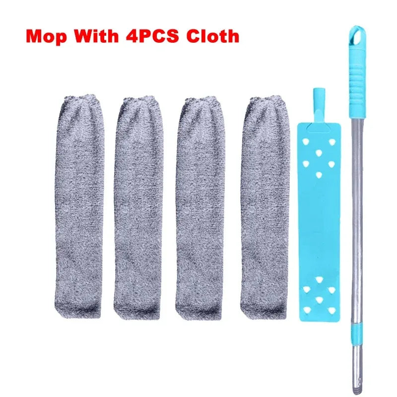 Cepillo Plumero Telescópico para Limpieza del Hogar, Mopa de Mango Largo, Limpiador de Polvo para Huecos, Herramienta de Cepillo para Sofá y Mesita de Noche, Accesorios de Cocina