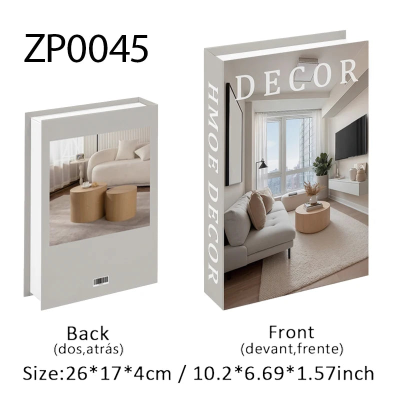 Paris Rome Dubai Luxury Decorative Books Interior Decoration Fake Book Storage Box Coffee Table Bedroom Ornaments Home Decor