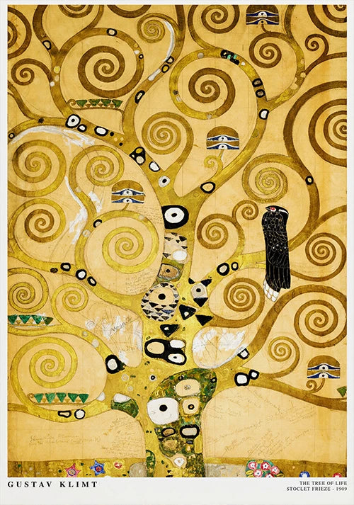 Klimt and Schiele Art Exhibition Print Gustav Klimt Vintage Garden Art Print Egon Schiele Women Famous Painting Decor Canvas Art
