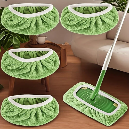 2 colores opcionales. 4 almohadillas de mopa reutilizables de alta calidad: lavables, duraderas, para uso en seco y húmedo, altamente absorbentes.
