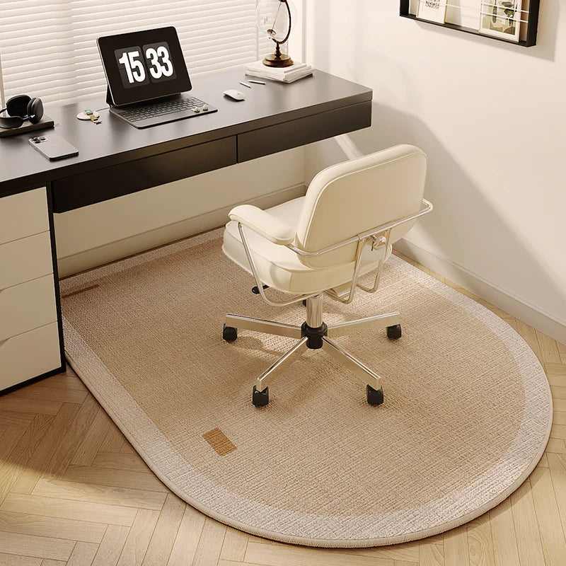 Alfombrilla de estudio VIKAMA para suelo, para silla giratoria de escritorio de ordenador, alfombra de mesa de tocador para mesita de noche de dormitorio, decoración del hogar