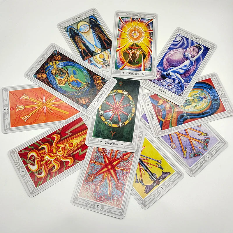 Aleister Crowley Luxe 80 cartas predictivas El Gran Tarot de adivinación THOTH