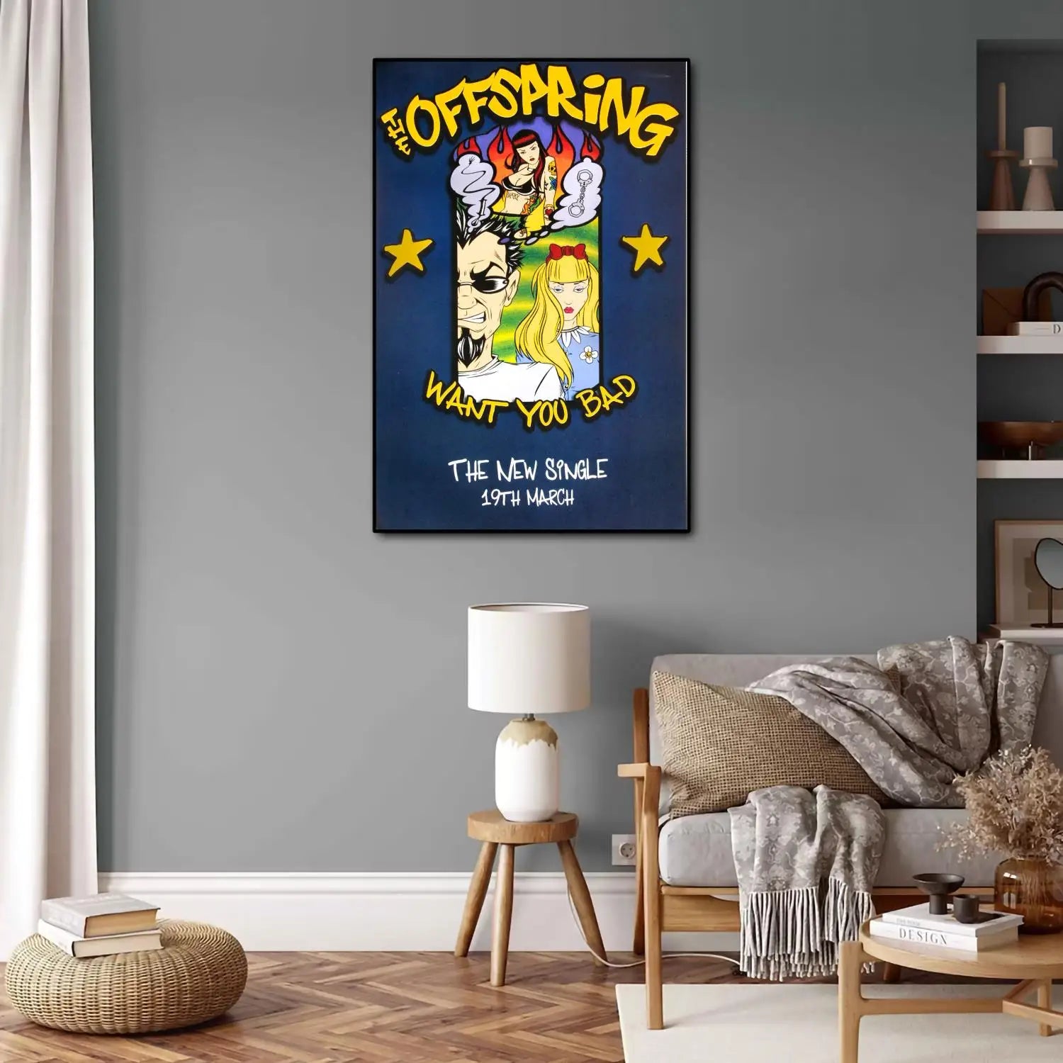 el descendiente Póster de lona de videojuegos de anime y cuadro de pared impreso, pósters de decoración moderna para dormitorio familiar