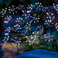 1 ud. luces solares LED para jardín con forma de fuegos artificiales, lámpara de césped impermeable para exteriores, iluminación de paisajes para patio, pasarela, fiesta, Navidad