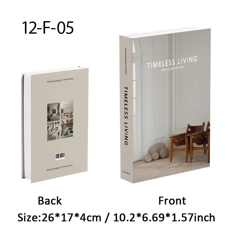 Gothic Interior Decoration Decorative Books Open Luxury Fake Book Storage Box Home Decor Boho Monet Coffee Table Shelf Ornaments