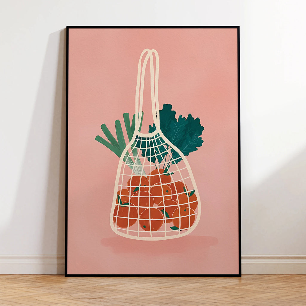 Cuadro moderno de lienzo de frutas y verduras, póster, imagen, sala de estar, dormitorio, decoración impermeable para el hogar