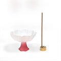 Glass Lotus Incense Burner Brass Nine-hole Incense Holder Incense Stick Holder for Yoga Meditation Spa Home Decor