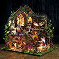 Villa Manoir Magique DIY - Kit de Maison Puzzle 3D en Bois, Cadeau Créatif d'Halloween et Décoration d'Intérieur à Collectionner