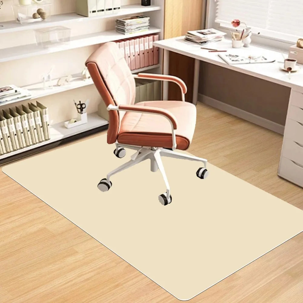 VIKAMA Alfombra de oficina de estilo escandinavo, silenciosa, resistente a las manchas, para silla de ruedas, estudio, oficina en casa, resistente al desgaste.