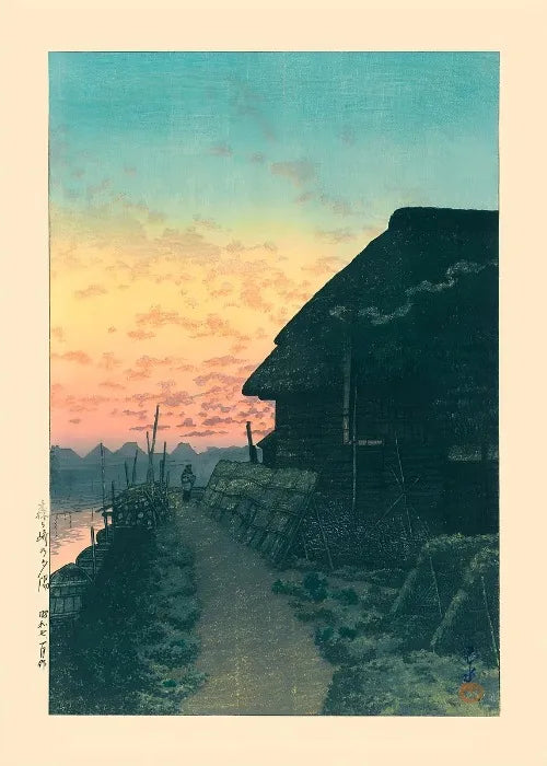 Ukiyo E Carteles Japoneses Vintage Antiguo Paisaje Japonés Bellas Artes Decoración Galería Ukiyo Impresiones Estéticas Pintura en Lienzo