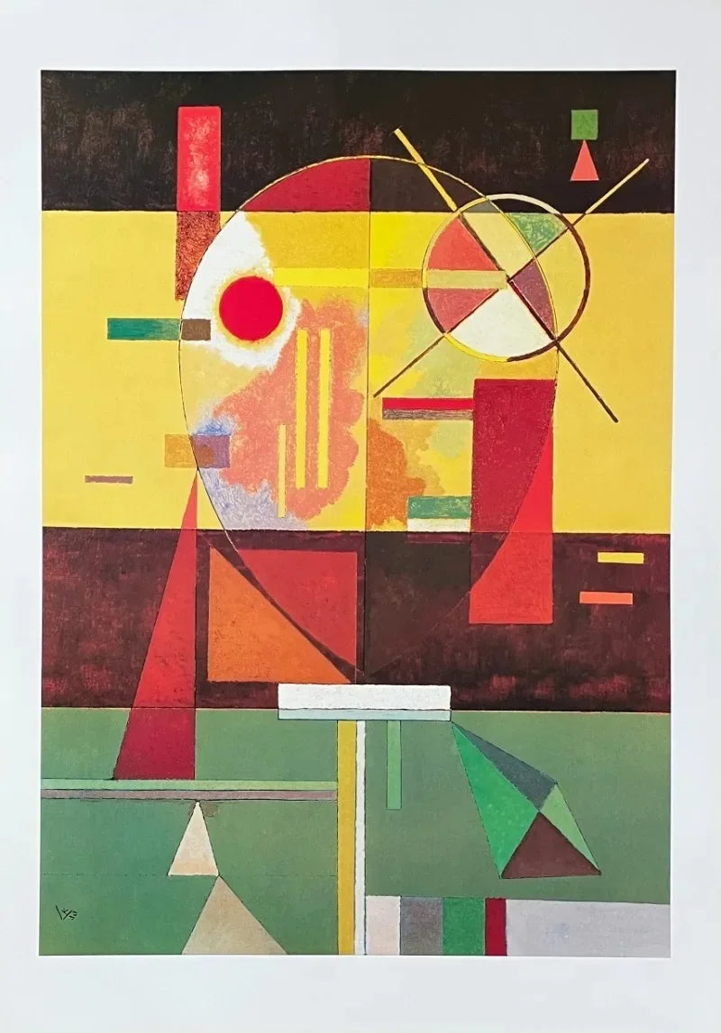 Wassily Kandinsky Descomposición Geométrica Equilibrio Póster Retro Pinturas sobre Lienzo Cuadros de Pared Decoración para el Hogar Museo