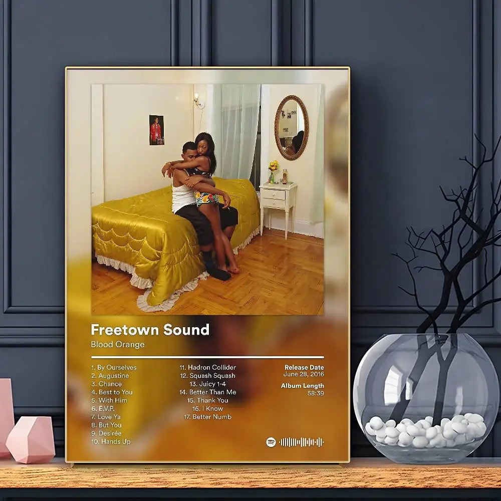 Póster Blood Orange Cantante Arte HD Pared Adhesiva Impermeable Decoración Hogar Salón Bar