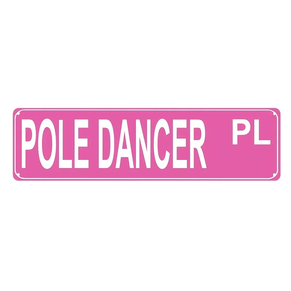 BrandName Aluminum Cheerleading Sign | Cheerleader St Princess St | Vintage Funny Street Decor for Home Club Walls