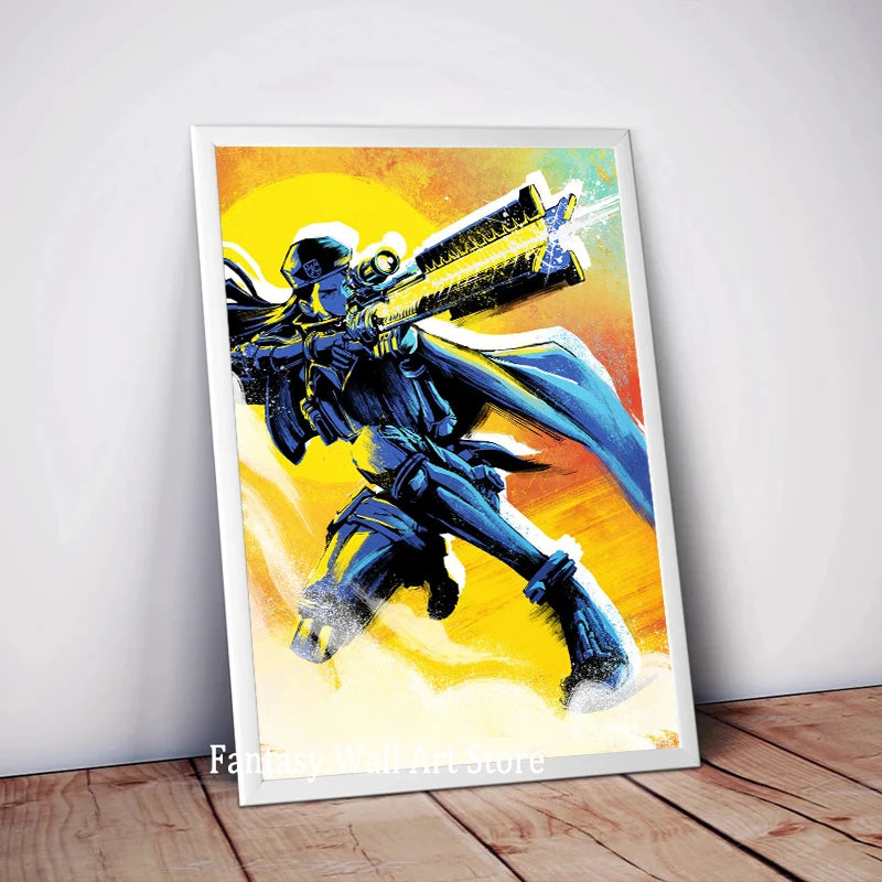 Póster Rastro de Arcane Arcane 2 Serie de TV Decoración de Pared Sala de Juegos Fans de TV Decoración de Pared de Habitación de Casa Estampados de Personajes Jinx VI Caitlyn