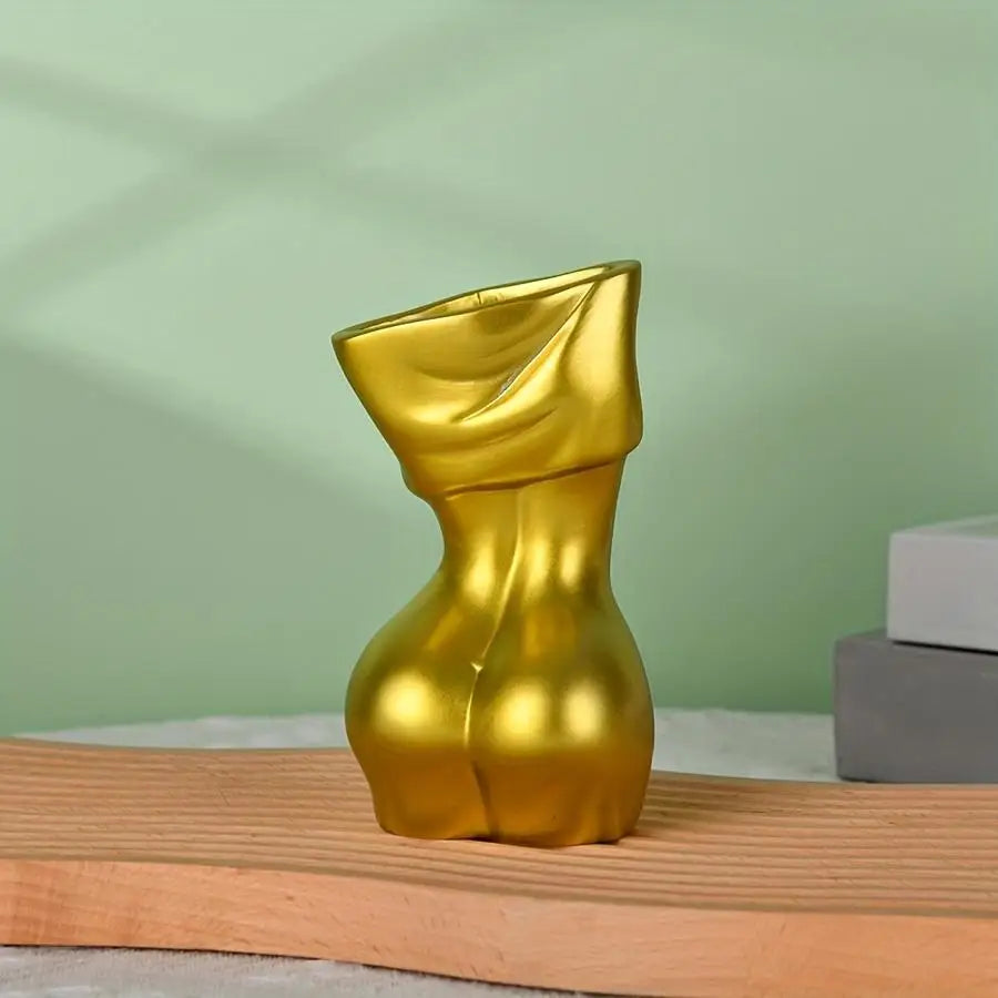 Jarrón de cuerpo con forma femenina | Jarrón con forma de cuerpo | Estatua decorativa de cuerpo | Jarrón único de cuerpo femenino | Jarrón de cuerpo de mujer | Incienso de cerámica