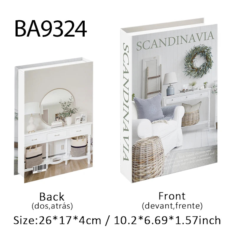 Paris New York Luxury Decorative Books Home Decor Fake Book Storage Box Shelf Ornament Coffee Table Bedroom Interior Decoration