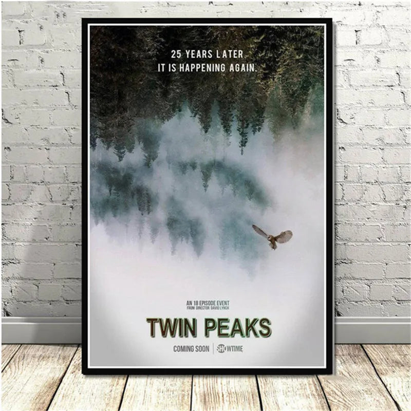 Serie de TV Twin Peaks, póster de anime de película clásica y grabados en lienzo, pintura artística, cuadros de pared para sala de estar, decoración del hogar