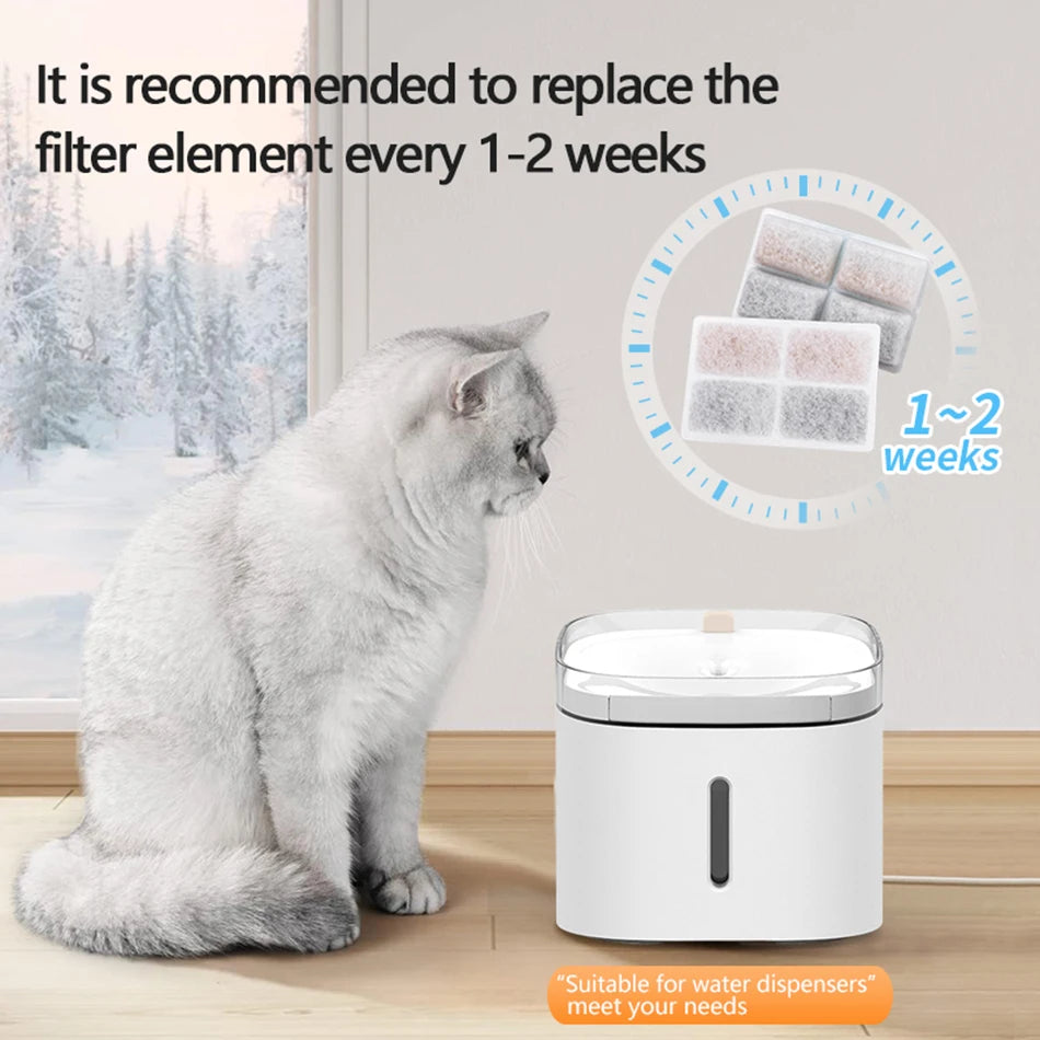 Cat Water Dispenser Filter Cartridge Pet Replacement Activated Carbon Filter Multiple Filtration System for Pet Care Accessory