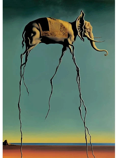 Surréalisme Œuvre d'Art Célèbre de Salvador Dalí Affiches et Impressions Toile Peinture Tableaux Muraux pour Salon Décoration Intérieure