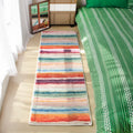 VIKAMA Tapis long en cachemire style Ins, couverture de lit de chambre rafraîchissante et confortable, couverture de baie vitrée, tapis de vestiaire, décoration intérieure