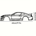 Línea metálica decorativa de borde caliente, diseñada específicamente para entusiastas apasionados del automovilismo que buscan crear exhibiciones murales