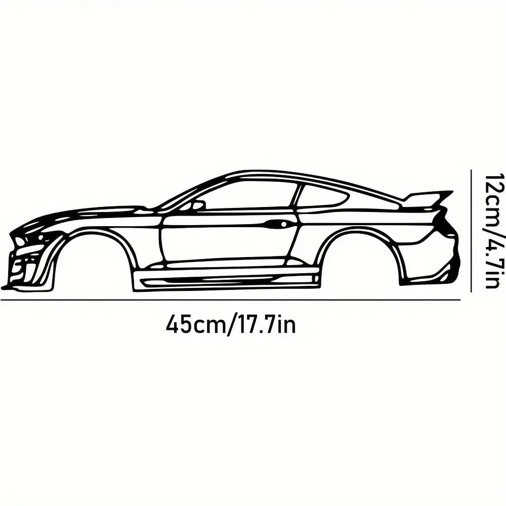 Línea metálica decorativa de borde caliente, diseñada específicamente para entusiastas apasionados del automovilismo que buscan crear exhibiciones murales
