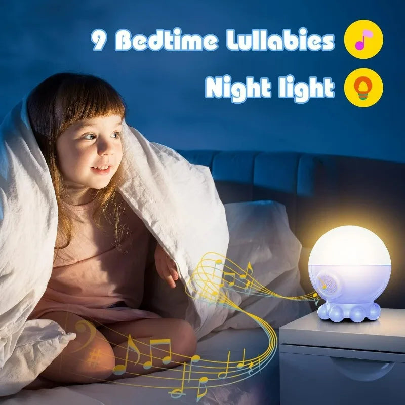 Luz nocturna de pulpo medusa con control remoto, luz de proyección giratoria de 360 grados, luz de música para el hogar, dormitorio