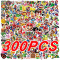 100/200/300 autocollants de jeu de dessin animé Super Mario pour ordinateur portable, carnet, skateboard, réfrigérateur, téléphone, autocollant étanche, jouets pour enfants