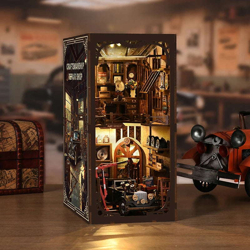 Kit de Bricolage « Maître Mécanicien » - Modèle Miniature Détaillé avec Éléments Mécaniques, Pièce de Collection Faite Main pour Exposition