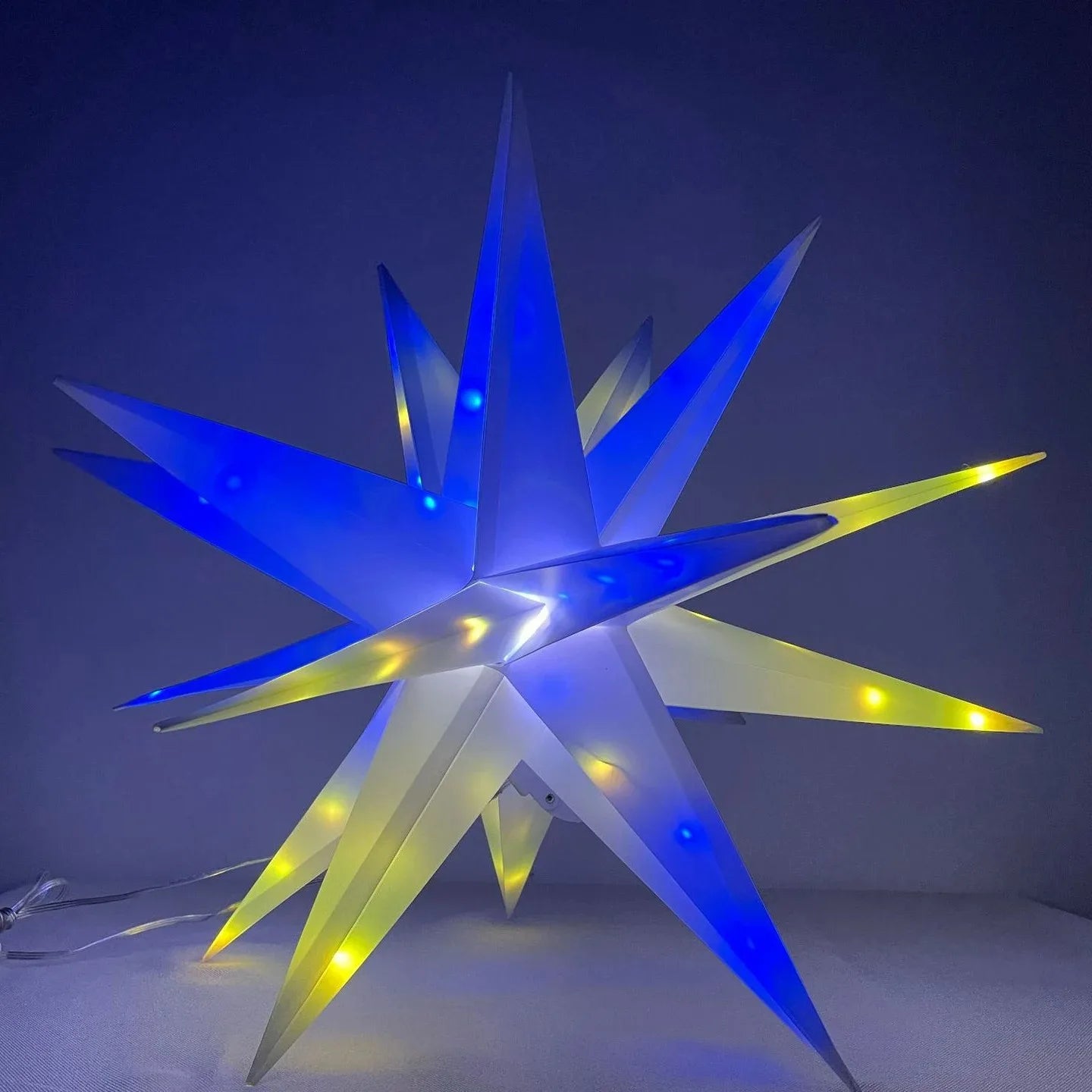 Luz de estrella RGB LED inteligente, control por aplicación Bluetooth, luces nocturnas, lámpara de punto de color mágico para regalo, fiesta, patio, árbol, camping, decoración del hogar