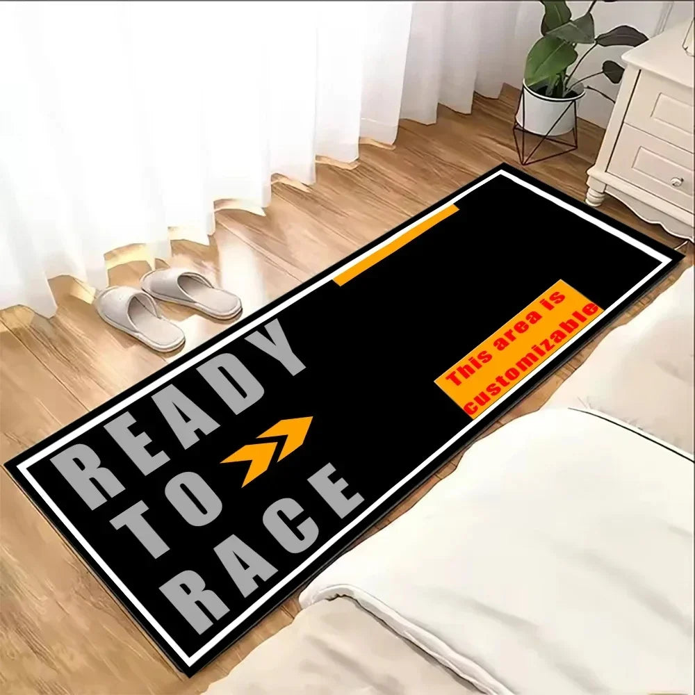 Alfombra de Estacionamiento de Motocicletas VIKAMA, Suave y Antideslizante, Manta para Cabecera de Dormitorio, Área de Exhibición, Alfombra Decorativa, Decoración del Hogar