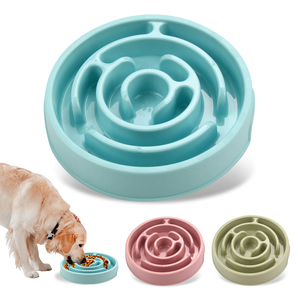 Cuenco de Alimentación Lenta para Perros, Divertido, Antideslizante, Anti-Glotones, para Comer Más Despacio, Respetuoso con el Medio Ambiente, para Perros Pequeños, Medianos y Grandes, Cachorros