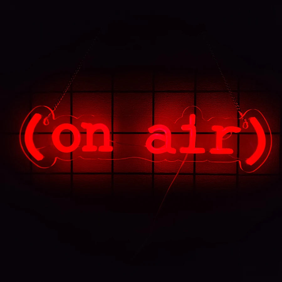 On Air Series Neon Signs, Used For Decor Of Recording Studio, Broadcasting Studio And Music Studio, And As Gifts For Gamers.