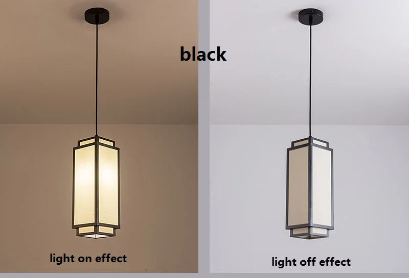 Nouveaux pendentifs chinois pour salon, salle à manger, allée, entrée, luminaires en tissu pour plafonnier moderne